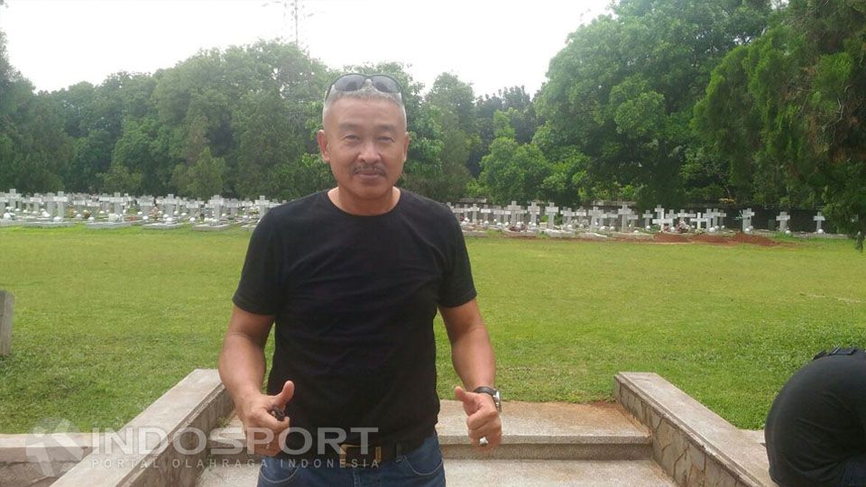 Legenda kiper Timnas Indonesia, Hermansyah. Copyright: © Zainal Hasan/INDOSPORT